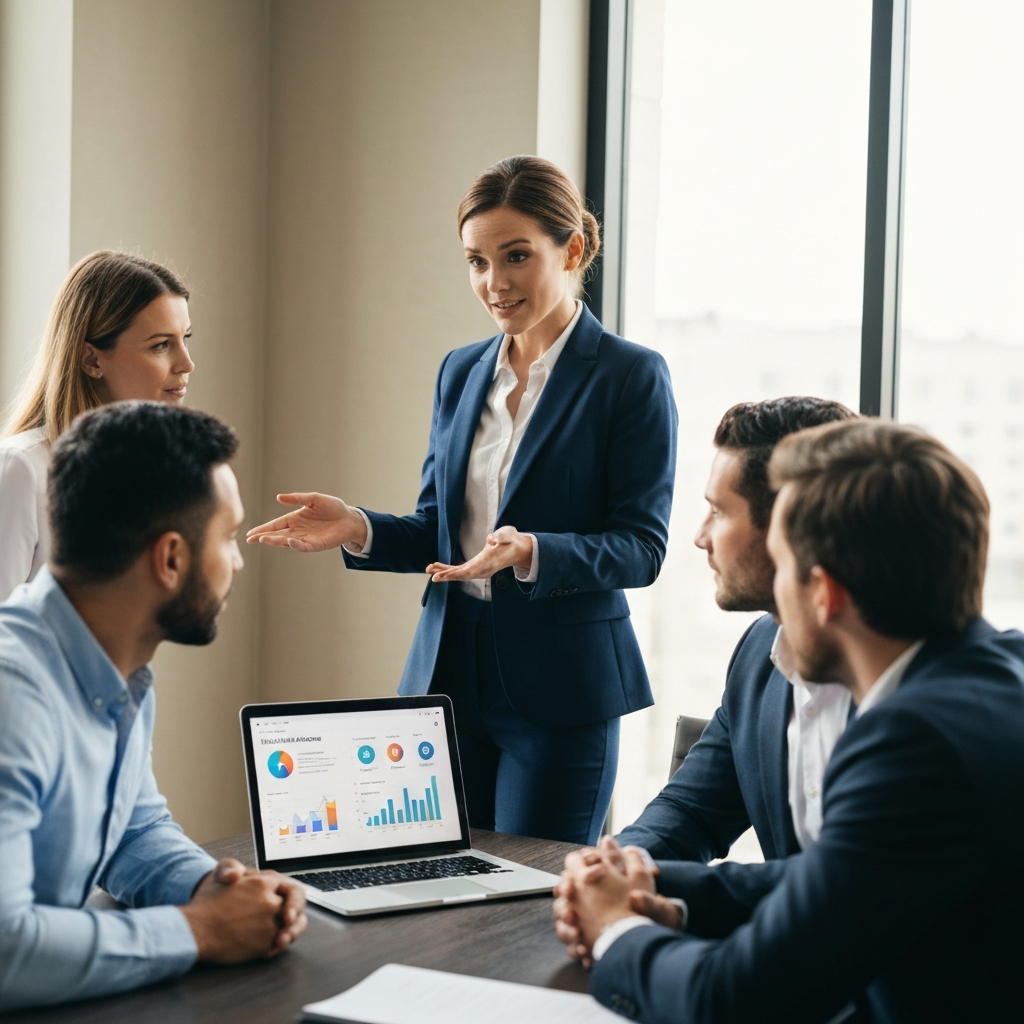 Réunion de stratégie marketing